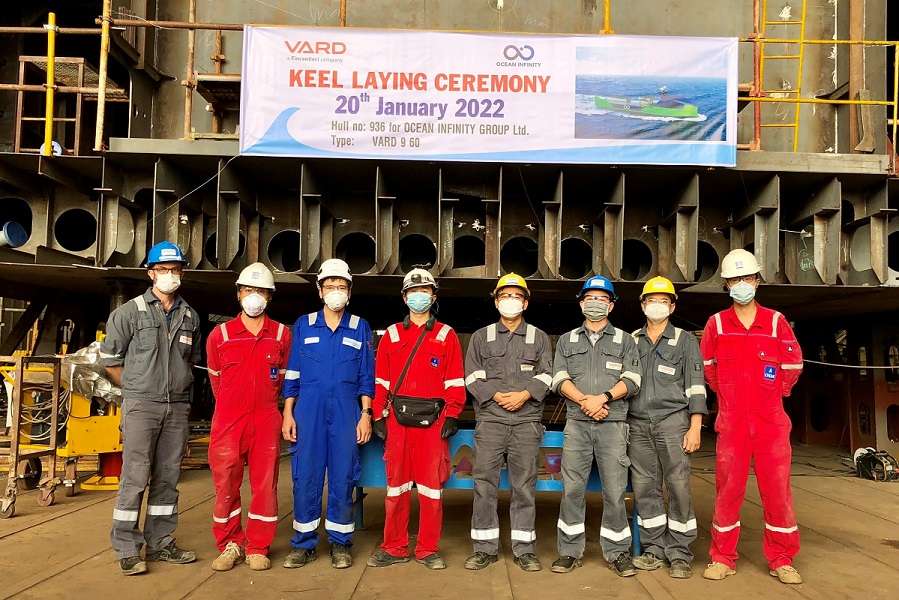OSM Thome — Ocean-infinity-third-keel-laying-ceremony