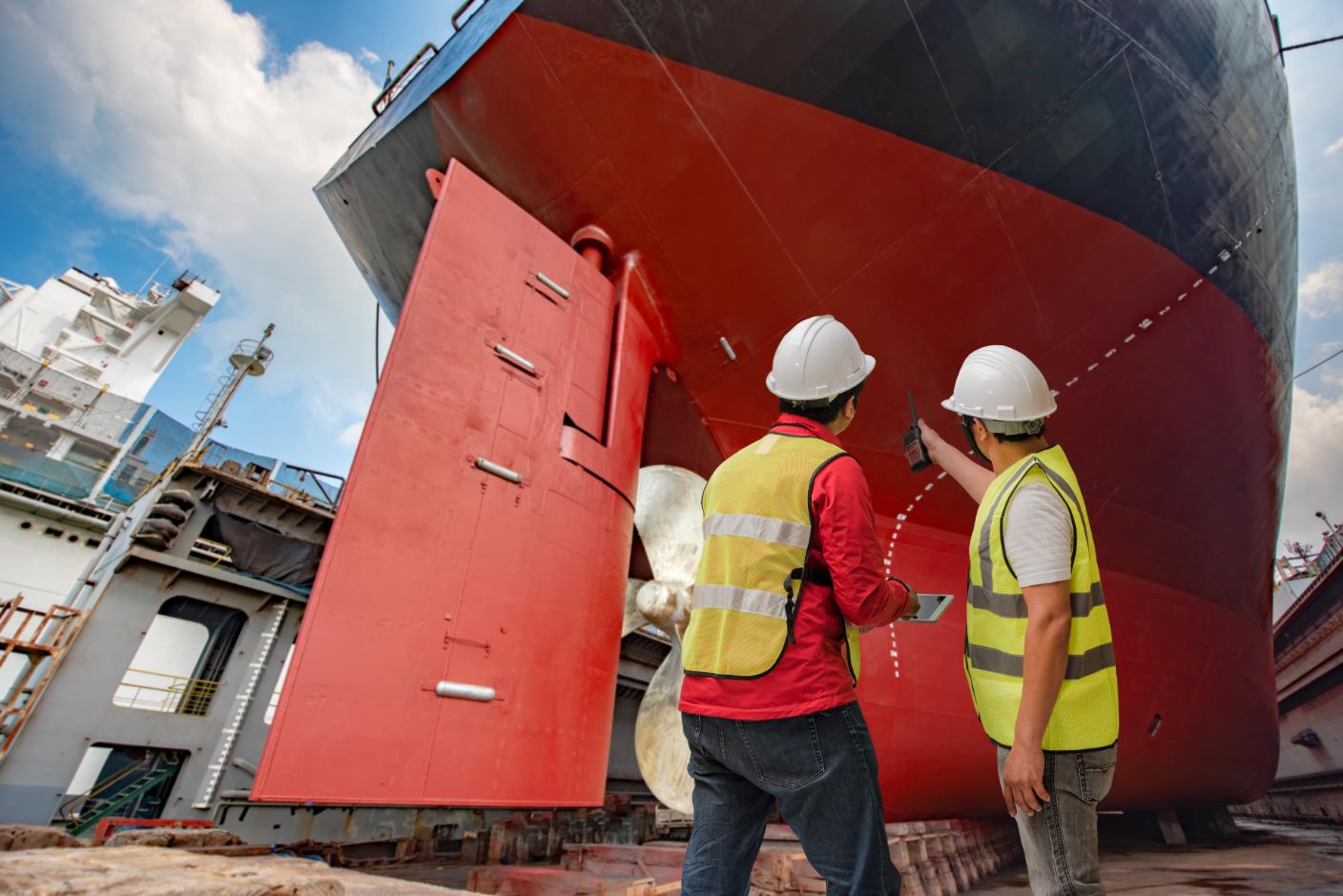Ship repair and maintenance services hero banner — OSM Thome and Jobson Asia